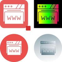 web navegador icono diseño vector