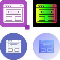 Browser Icon Design vector