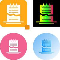 Corrupted List Icon Design vector