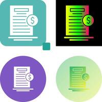 Your Bill Icon Design vector