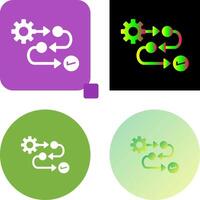 Process Icon Design vector