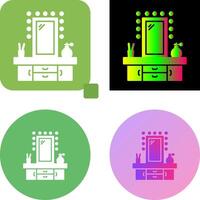 Dressing Table Icon Design vector