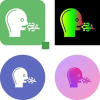 Bad Breath Icon Design vector