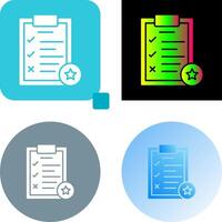 Task List Icon Design vector