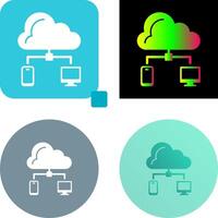 diseño de icono de nube vector