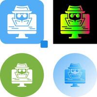 Spyware Icon Design vector