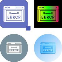 Error Code Icon Design vector