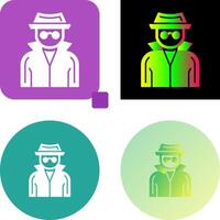 Spy Icon Design vector