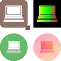 Laptop Icon Design vector