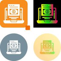 Online Payment Icon Design vector