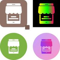 Online Store Icon Design vector