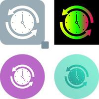 correr hora icono diseño vector