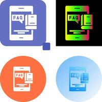 Faq Icon Design vector