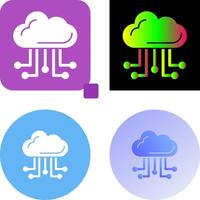 Cloud Computing Icon Design vector