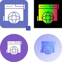 Browser Icon Design vector