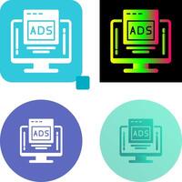 Digital Advertising Icon Design vector