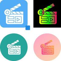 Clapper Board Icon Design vector