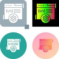 Web Development Icon Design vector