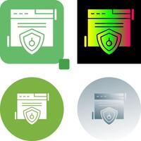 Web Security Icon Design vector