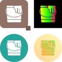 Paint Bucket Icon Design vector