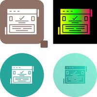 Complete Icon Design vector