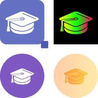 Mortarboard Icon Design vector