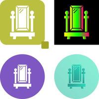 Floor Mirror Icon Design vector