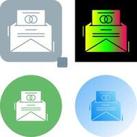 Invitation Card Icon Design vector