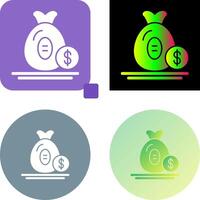 diseño de icono de bolsa de dinero vector