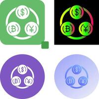 Currency Exchange Icon Design vector