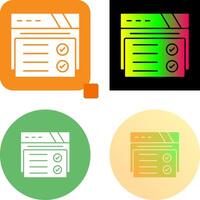 Web Browser Icon Design vector