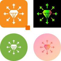 diseño de icono de diamante vector