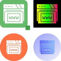 Www Icon Design vector