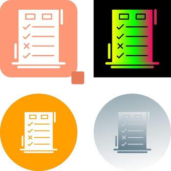 Today to Done CheckList Icon Design vector