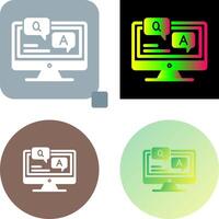 Faq Icon Design vector