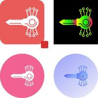 Key Code Icon Design vector
