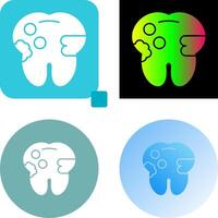 caries icono diseño vector