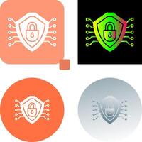 Cyber Security Icon Design vector