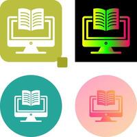 Digital Learning Icon Design vector