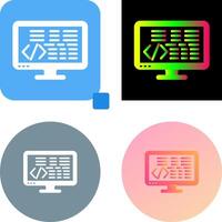 Coding Icon Design vector