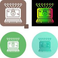 dinero hackear icono diseño vector