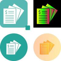 Invoice Icon Design vector