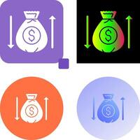 Money Bag Icon Design vector