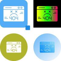404 Error Icon Design vector