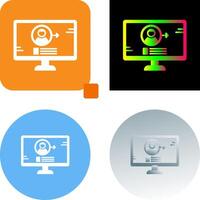 Log In Icon Design vector