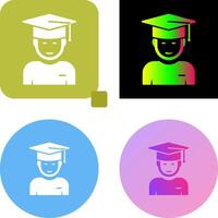 Graduate Student Icon Design vector