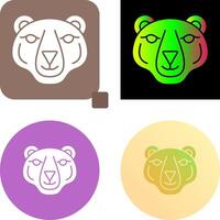 Polar Bear Icon Design vector