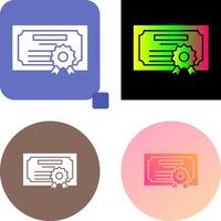 Diploma Icon Design vector