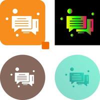 Message Bubble Icon Design vector