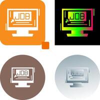 Job Icon Design vector